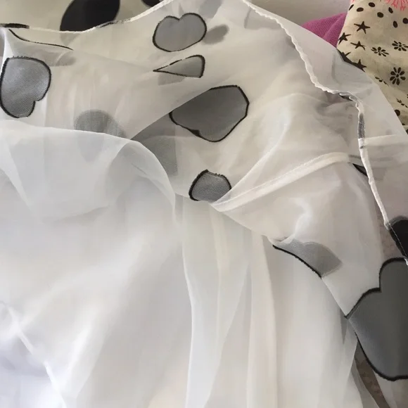 J. Crew Heart Print Organza Skirt - Picture 8 of 10